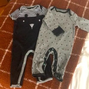 2 NWOT Cloud Island Rompers